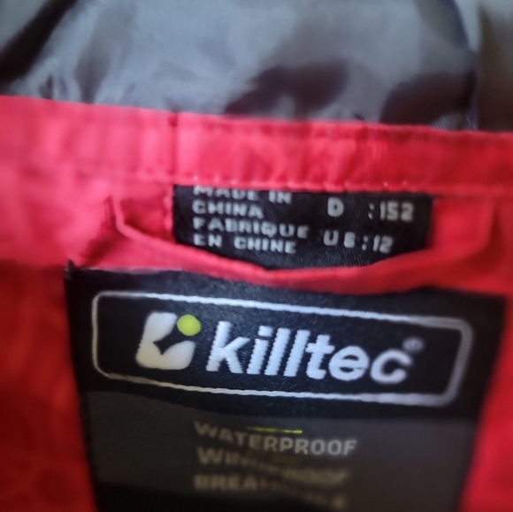 Girls killtec lightweight red jacket size 12‎ - Picture 2 of 4